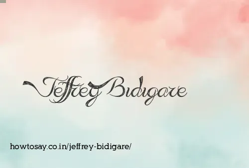 Jeffrey Bidigare