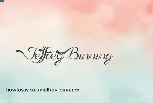 Jeffrey Binning