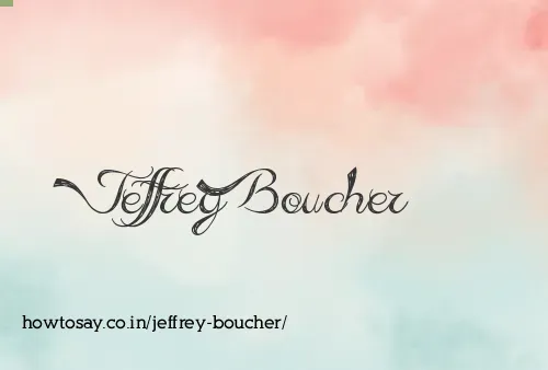 Jeffrey Boucher