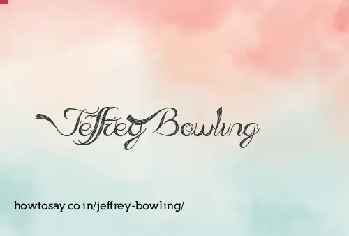 Jeffrey Bowling