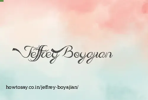 Jeffrey Boyajian