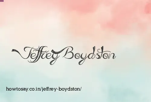 Jeffrey Boydston