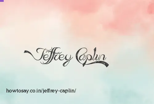 Jeffrey Caplin