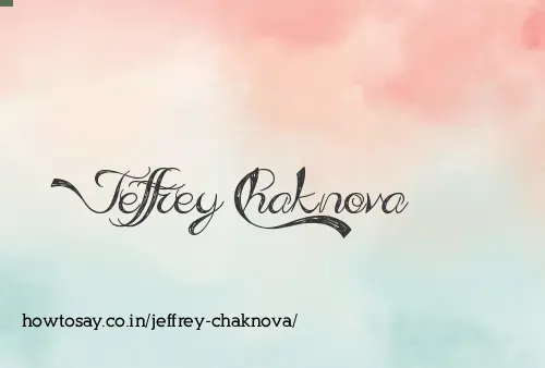 Jeffrey Chaknova