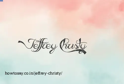 Jeffrey Christy