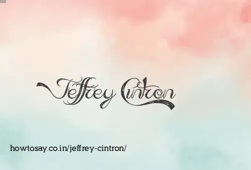 Jeffrey Cintron