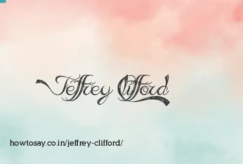 Jeffrey Clifford