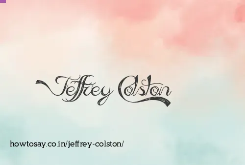 Jeffrey Colston