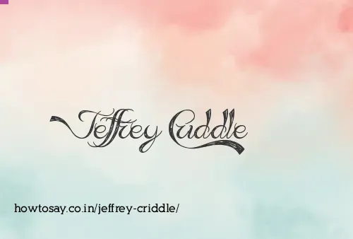 Jeffrey Criddle
