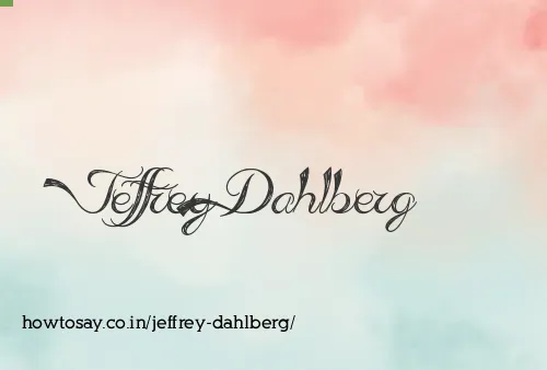 Jeffrey Dahlberg