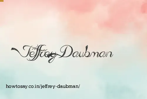 Jeffrey Daubman
