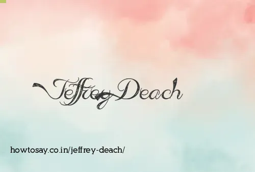 Jeffrey Deach