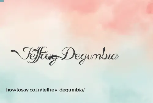 Jeffrey Degumbia