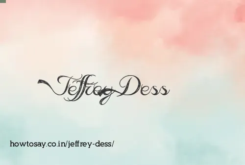 Jeffrey Dess