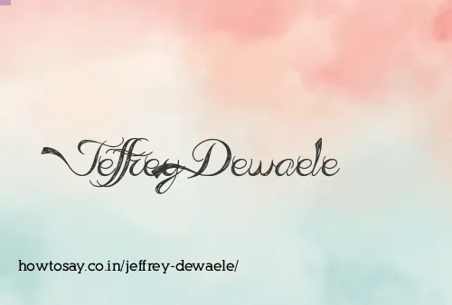 Jeffrey Dewaele