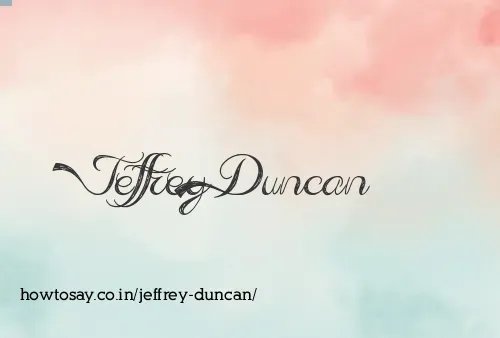 Jeffrey Duncan