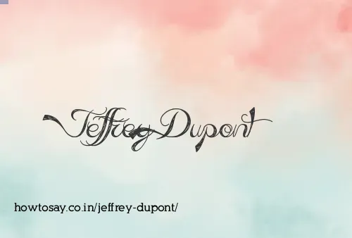 Jeffrey Dupont