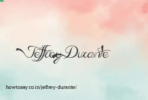 Jeffrey Durante
