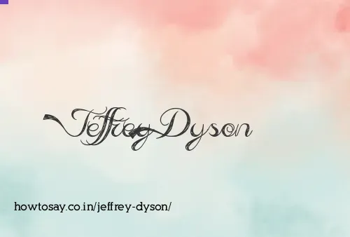 Jeffrey Dyson