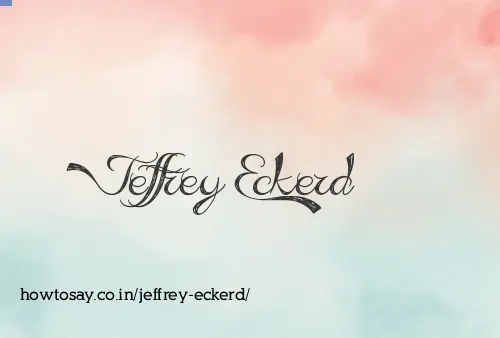 Jeffrey Eckerd