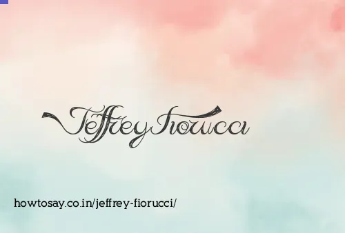 Jeffrey Fiorucci