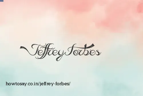 Jeffrey Forbes