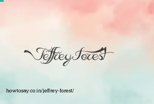 Jeffrey Forest