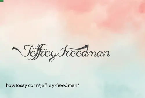 Jeffrey Freedman
