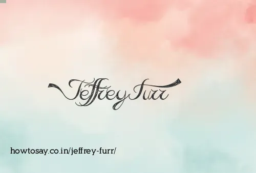 Jeffrey Furr