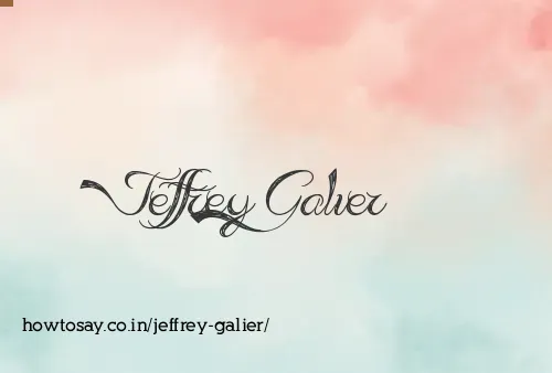 Jeffrey Galier