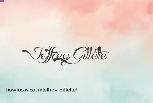 Jeffrey Gillette
