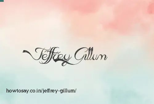 Jeffrey Gillum