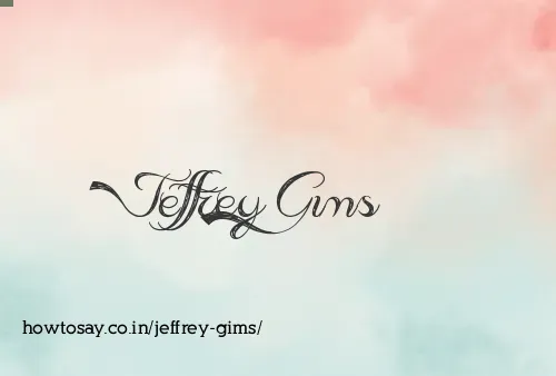Jeffrey Gims