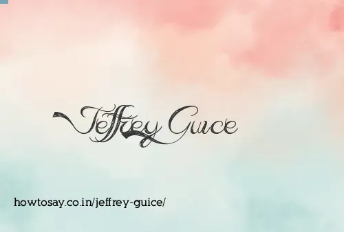 Jeffrey Guice
