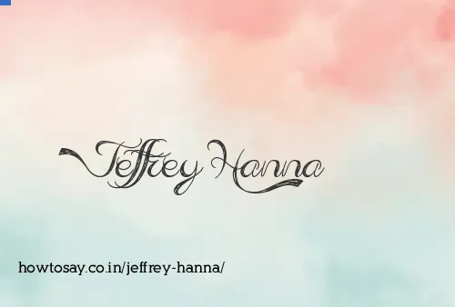 Jeffrey Hanna