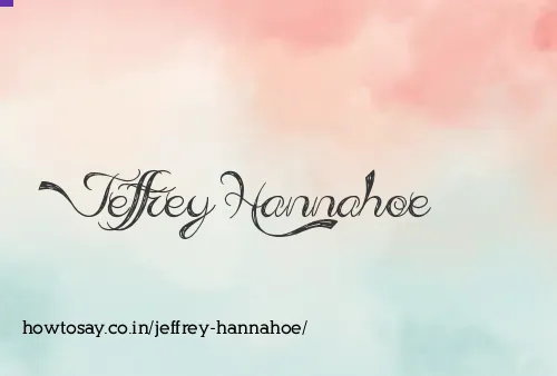 Jeffrey Hannahoe