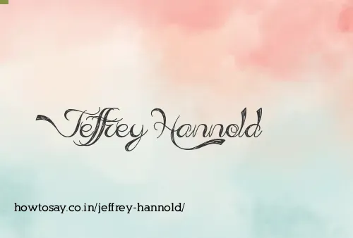 Jeffrey Hannold