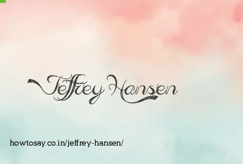 Jeffrey Hansen