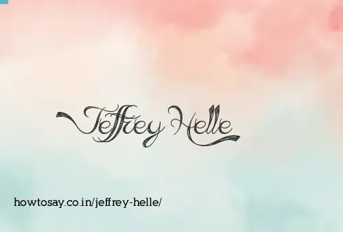 Jeffrey Helle