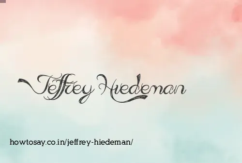 Jeffrey Hiedeman