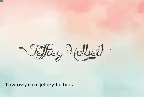 Jeffrey Holbert