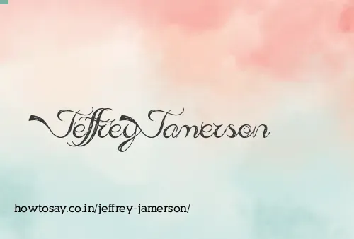 Jeffrey Jamerson