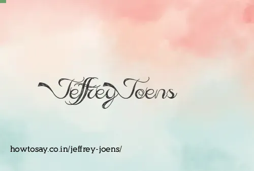 Jeffrey Joens
