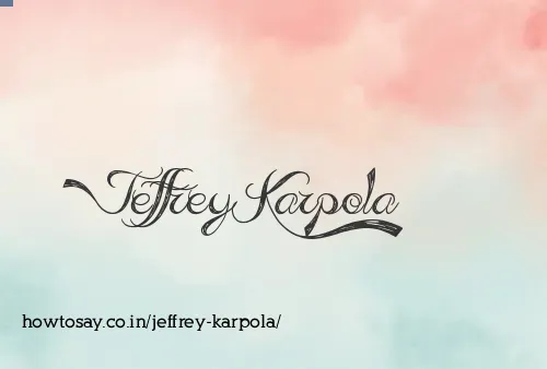 Jeffrey Karpola