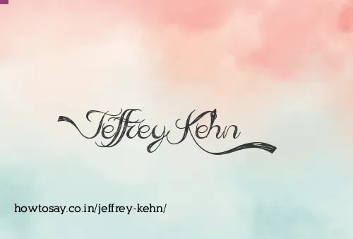 Jeffrey Kehn
