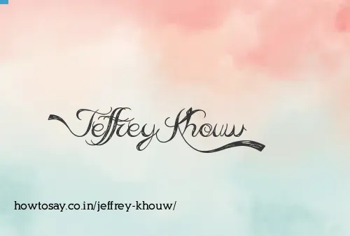 Jeffrey Khouw