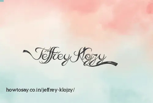 Jeffrey Klojzy