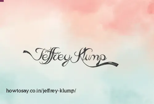 Jeffrey Klump