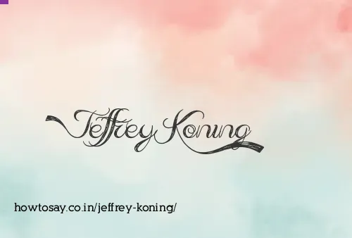 Jeffrey Koning