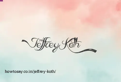 Jeffrey Koth